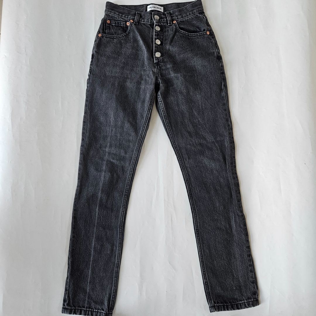 Balenciaga Grey Straight Leg Jeans