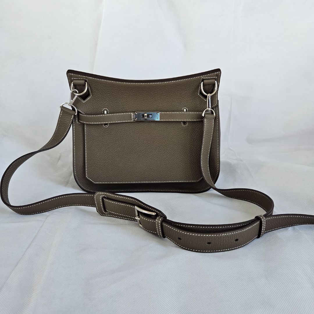 Hermès Jypsiere 28 Etoupe Togo Leather