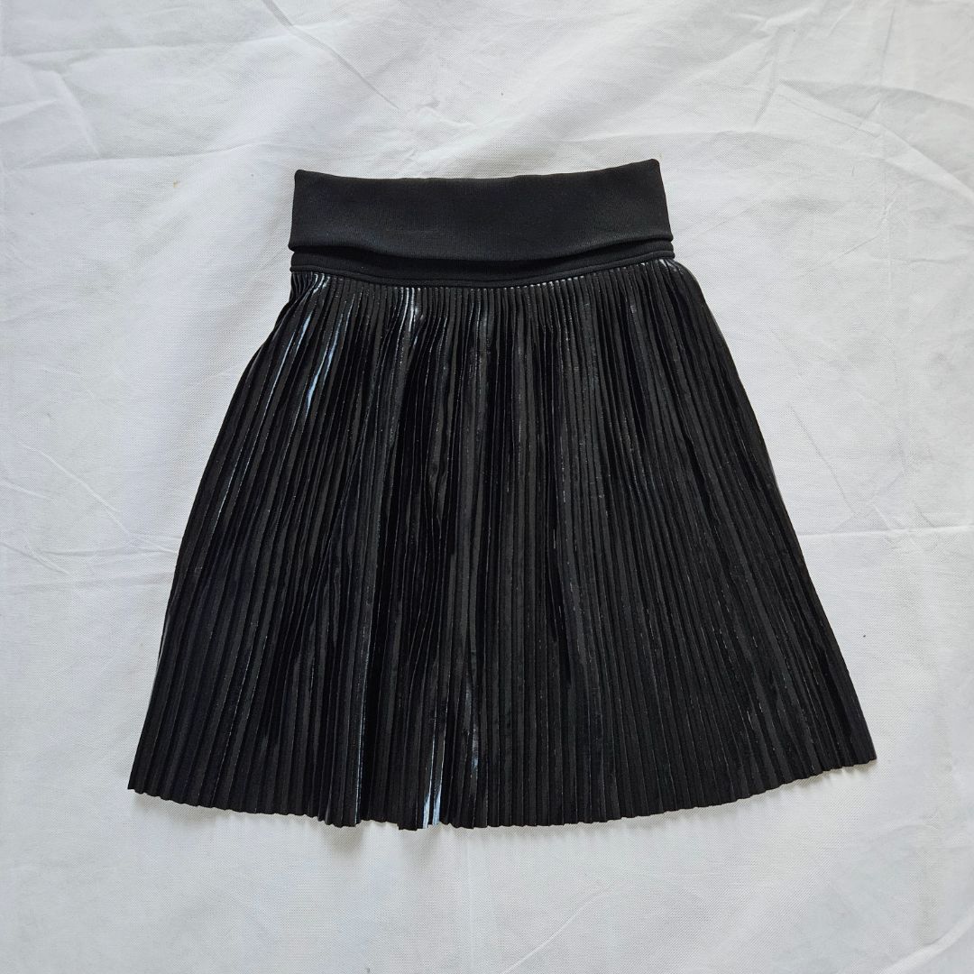 Givenchy black pleated mini skirt
