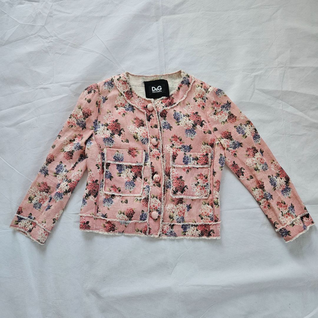D&G Pink Floral Print Jacket