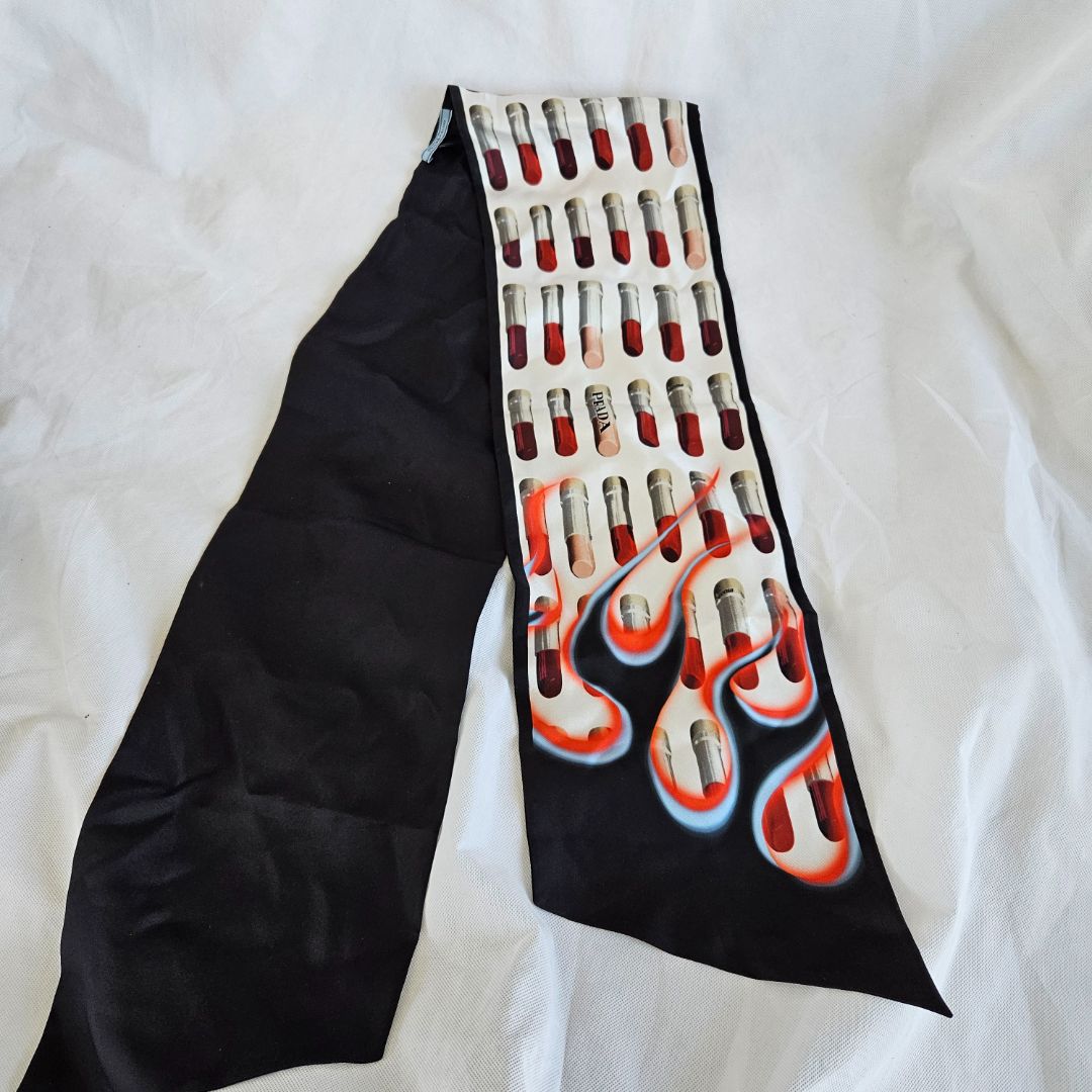 Prada Lipstick Printed Scarf