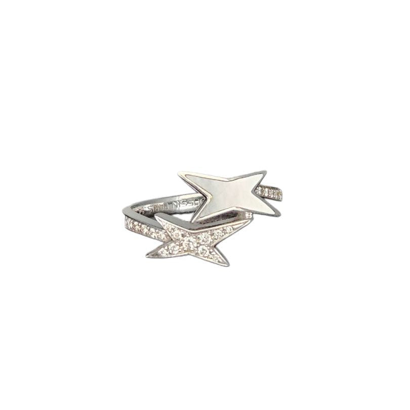 Maubousin Etoile De Vie Diamond Mother Of Pearl Ring Jewelry, 54