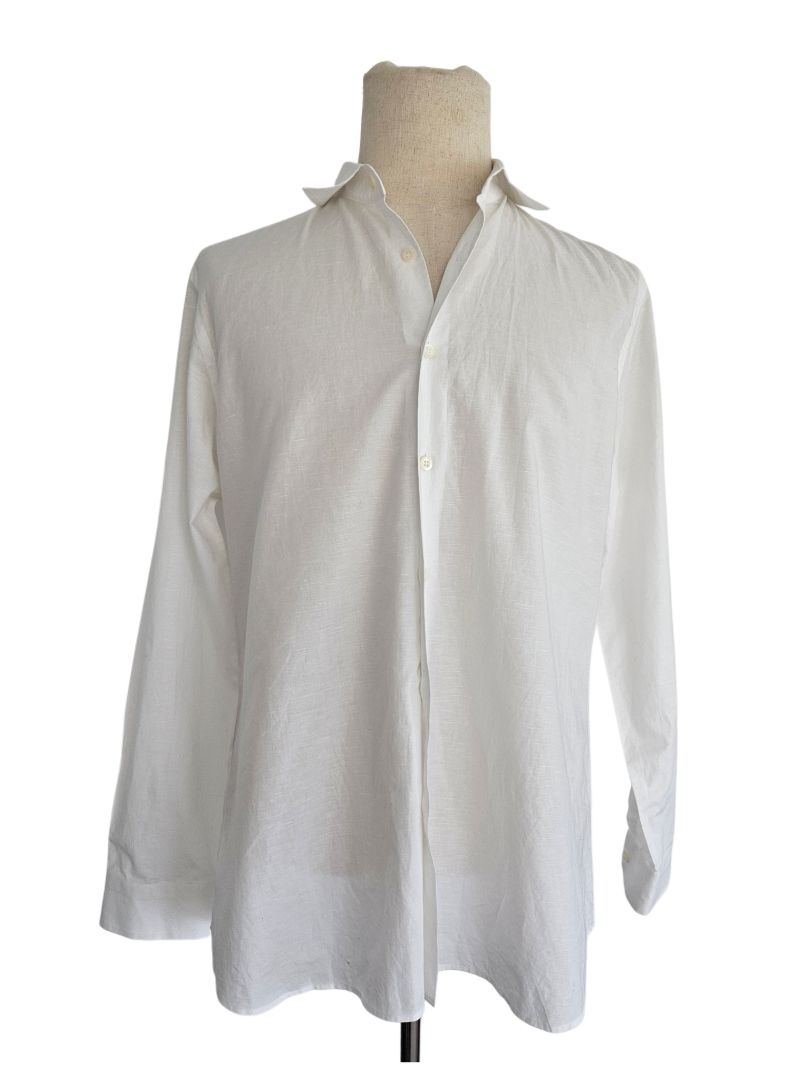Prada White Button Men's Shirt