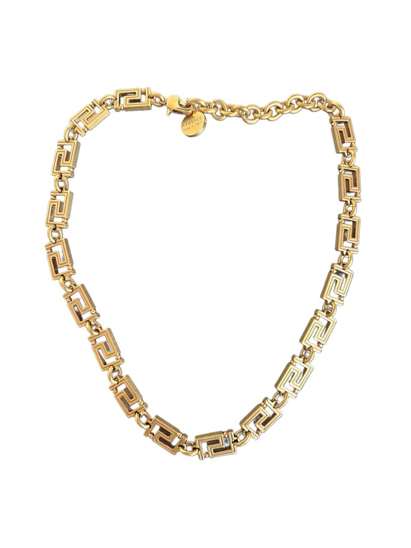 Versace Greca Gold Metal Necklace