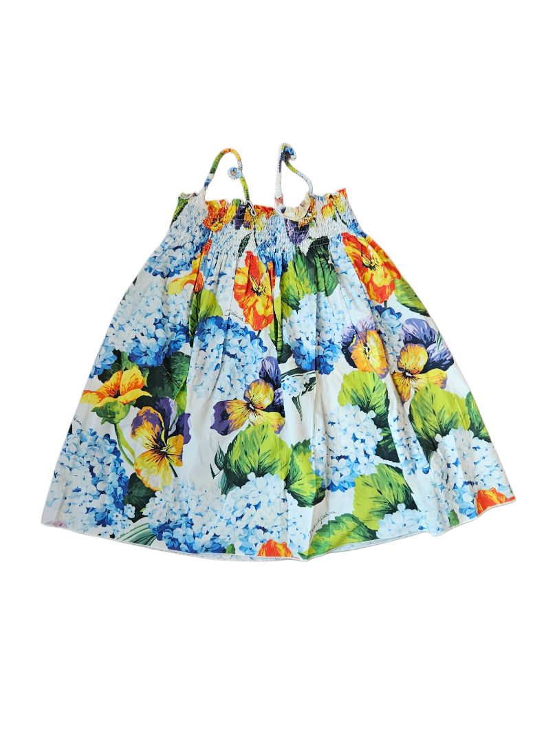 Dolce & Gabbana Multicolor Floral Print Dress for Girls