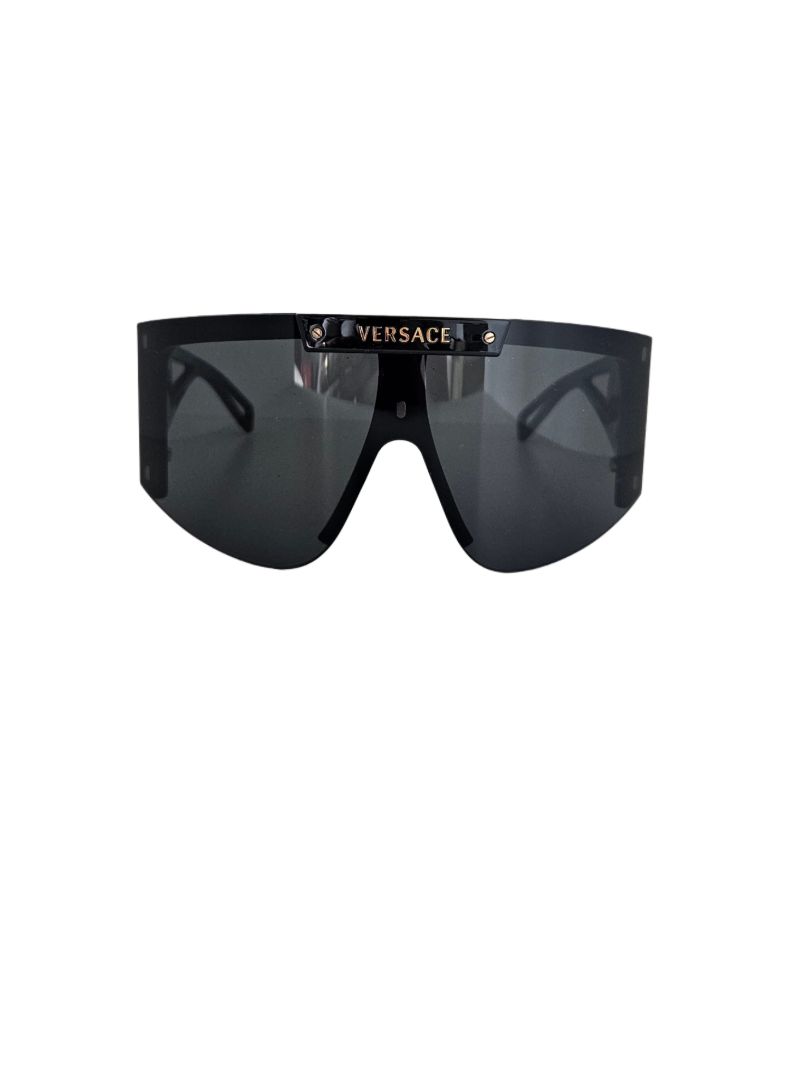 Versace Black Shield Sunglasses