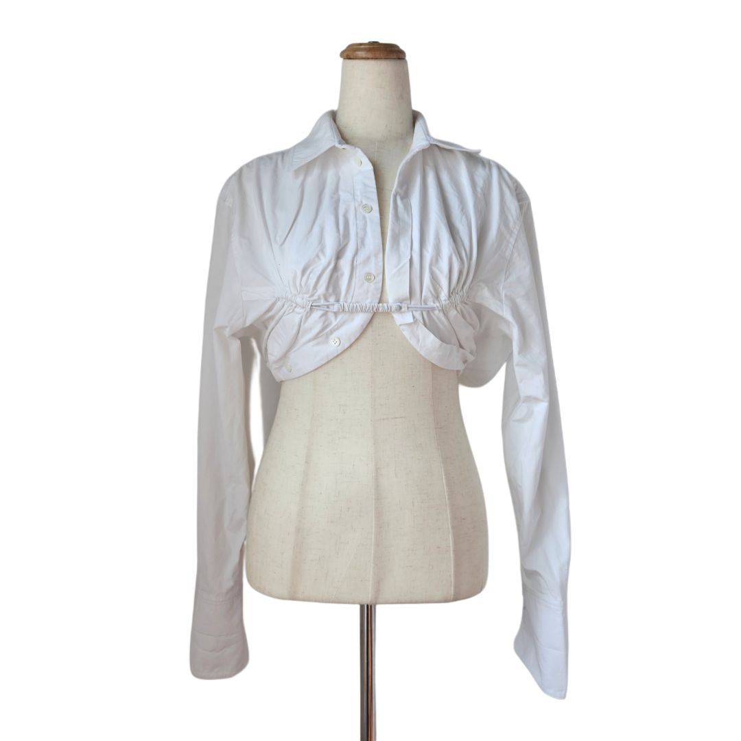 Jacquemus White La Chemise Baci Top