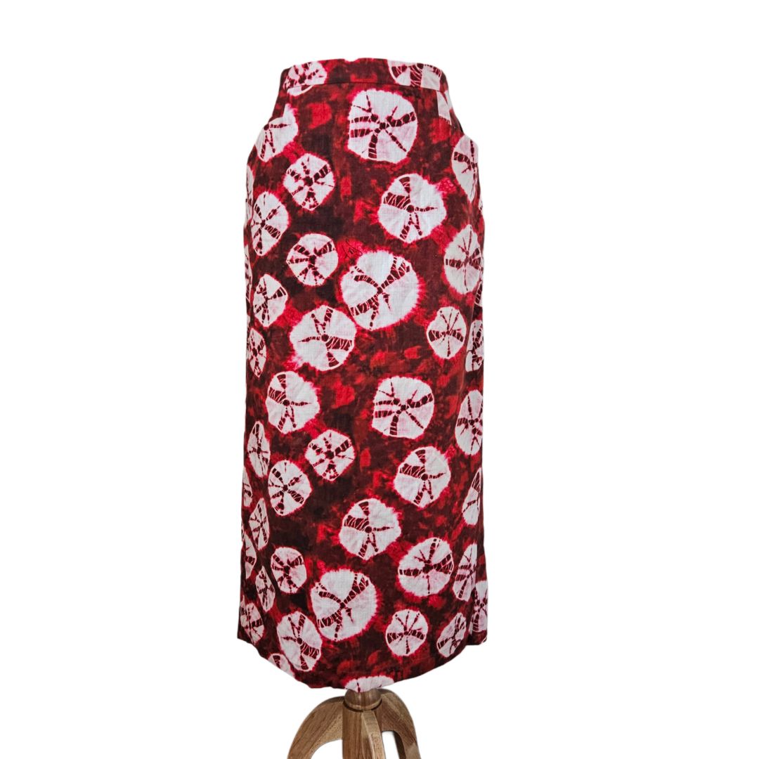 Stella Jeans With Red/ White Circles Midi Skirt