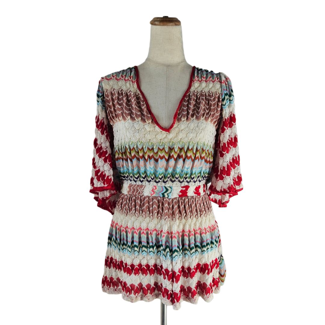 Missoni Mare Multicolor Crochet Playsuit