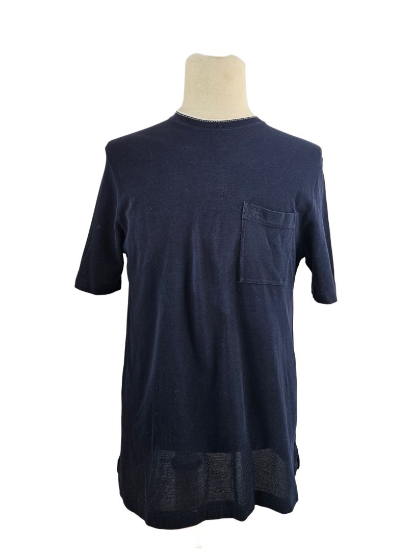 Hermès Navy Mens T Shirt, Size M