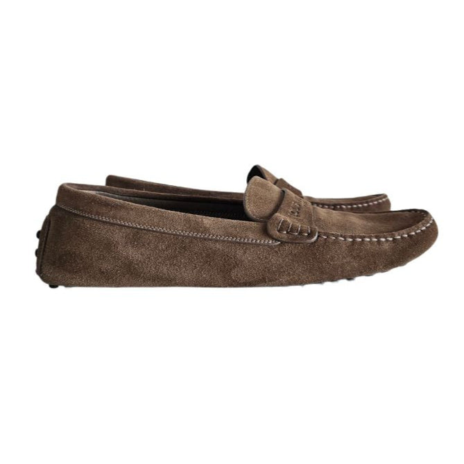 Louis Vuitton Brown Suede Loafers, size 39