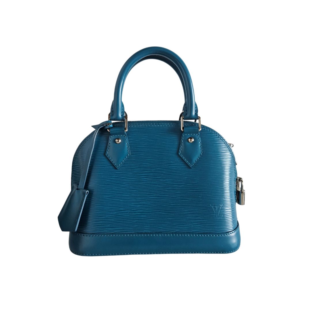 Louis Vuitton Blue Epi Leather Alma BB Bag