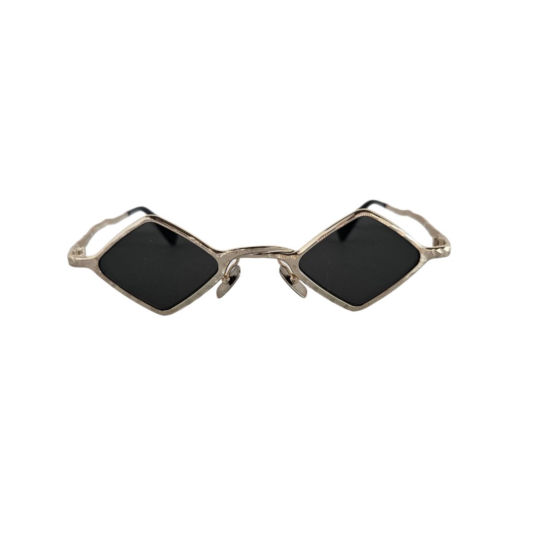 Kuboraum Maske Z14 Gold Diamond Shape Frame Sunglasses