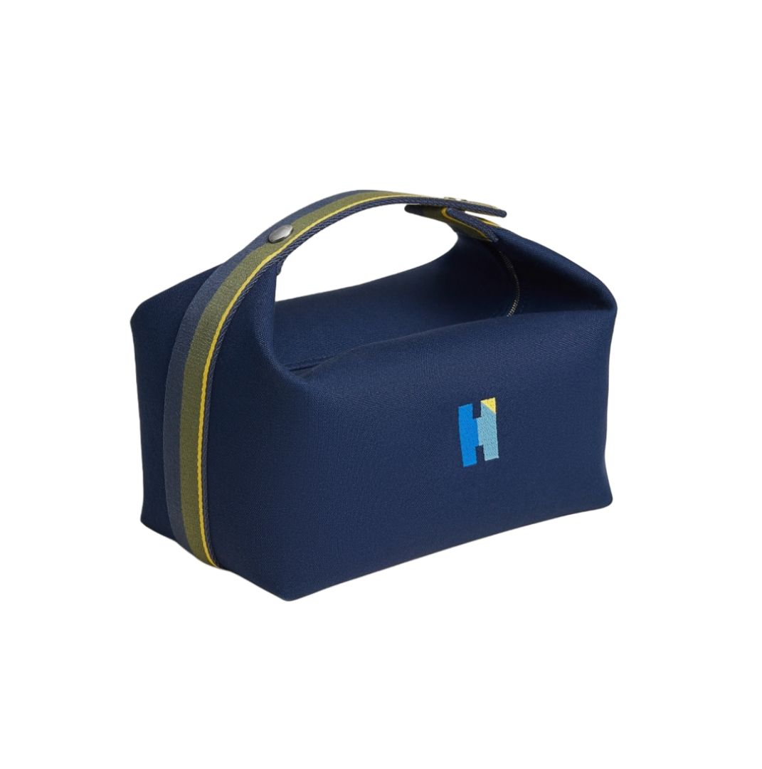 Hermes Trousse Blue H Pavillon PM Bride à Brac