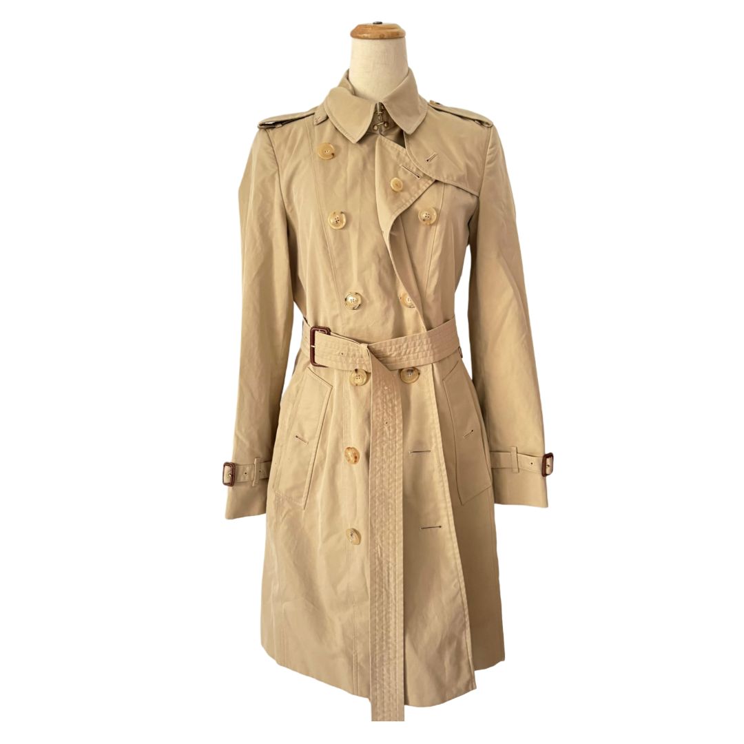 Burberry Light Brown Belted Chelsea Heritage Trench Coat