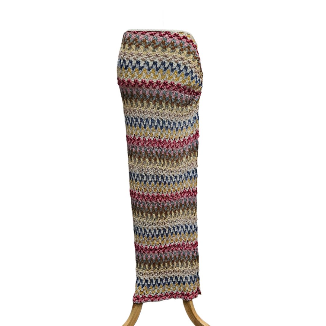 Missoni Multicolor Knit Swimcover Skirt