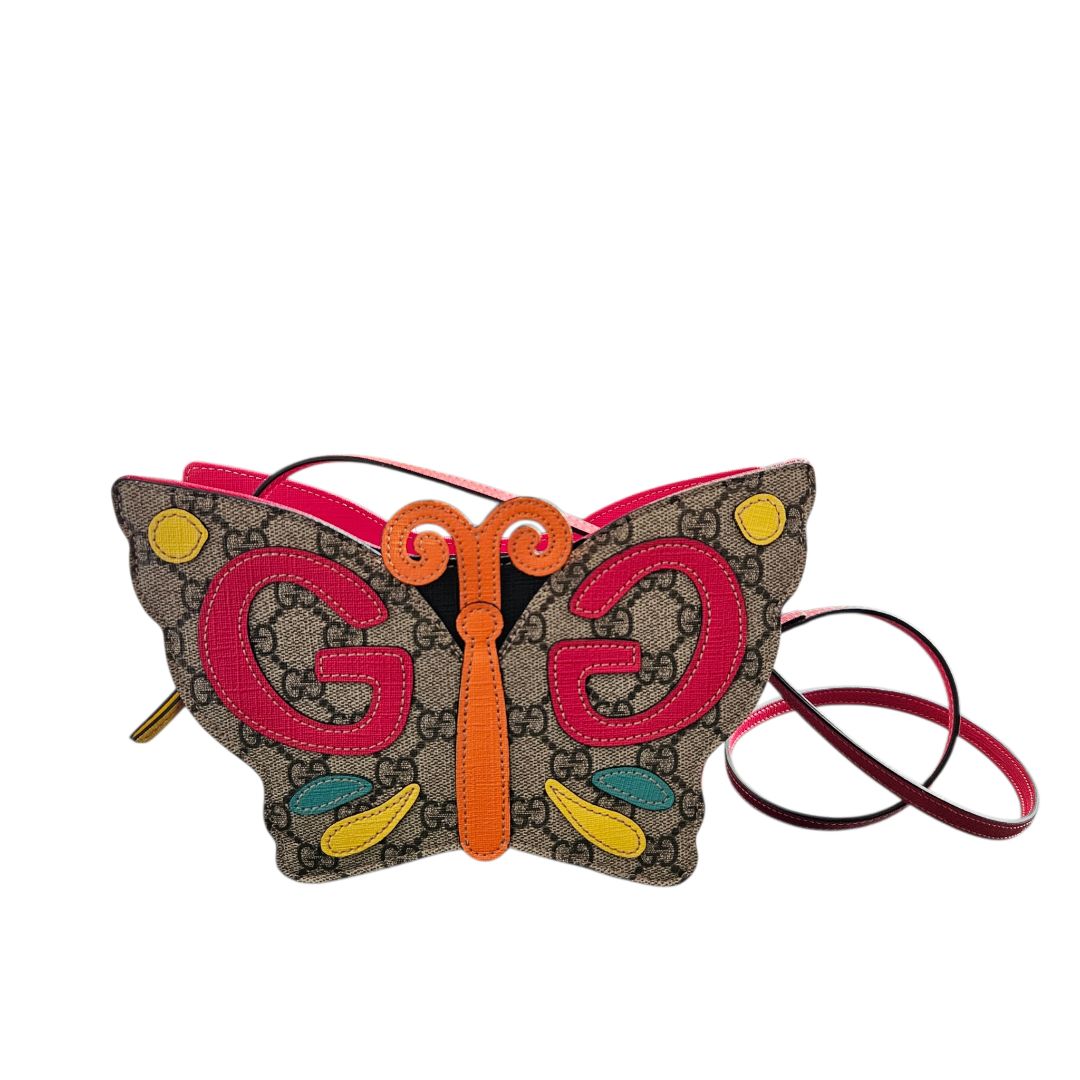 Gucci GG Butterfly Canvas Handbag Kids