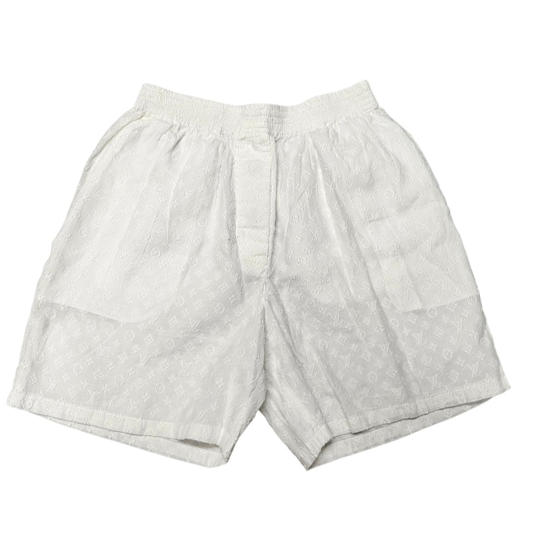 Louis Vuitton Monogram White Silk Jacquard Short