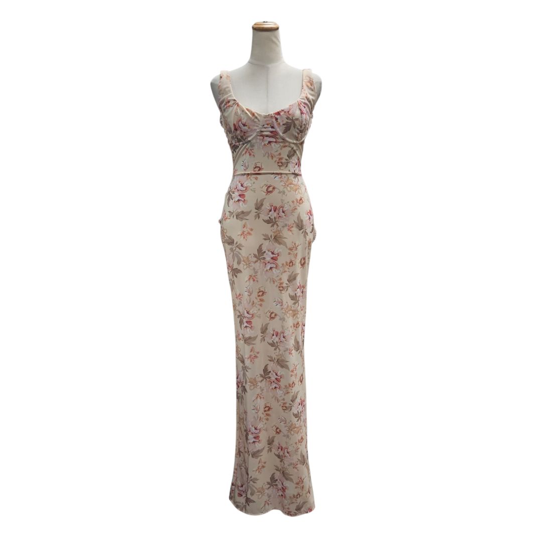 House of CB Multicolor Floral Print Sleeveless Maxi Dress