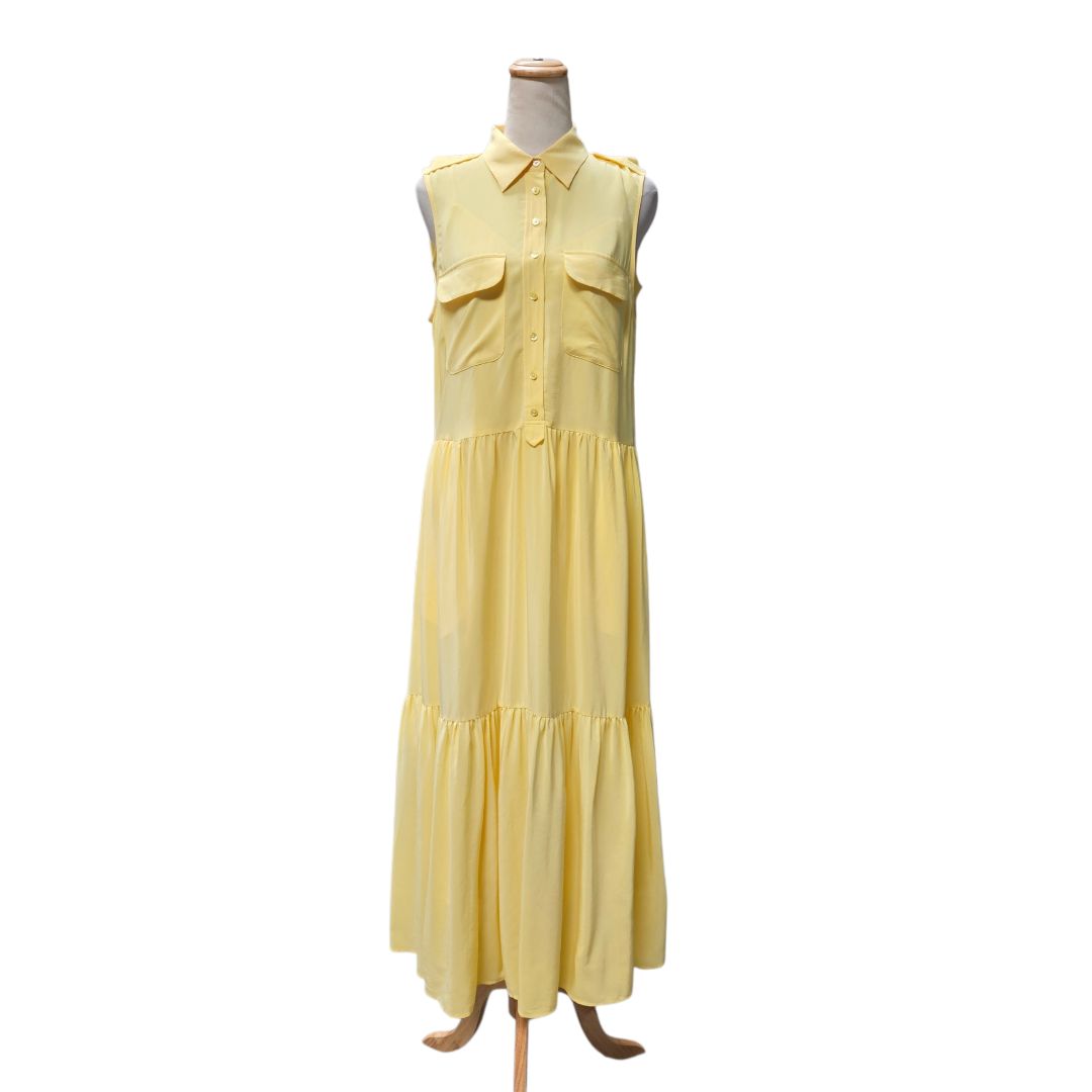 Equipment Yellow Sleeveless Maxi dress