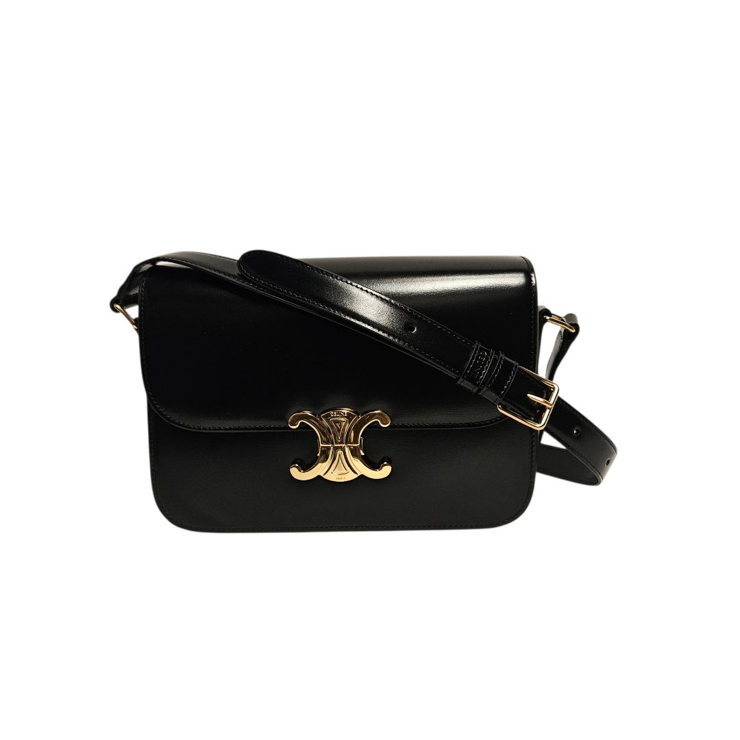 Celine Classique Triomphe Medium Shiny Calfskin