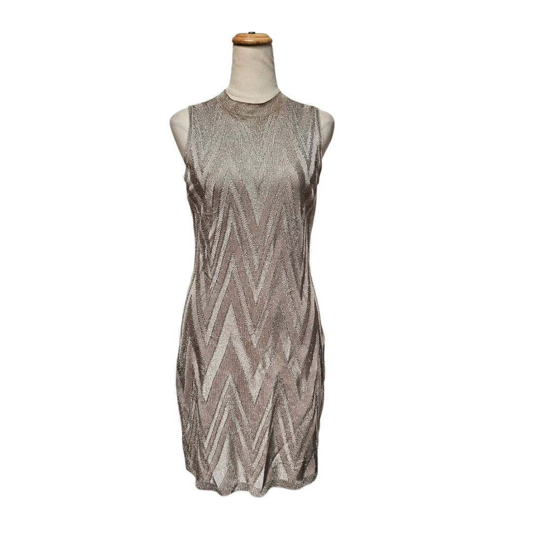 Missoni Sleeveless Zig Zag Light Metallic Dress, IT42