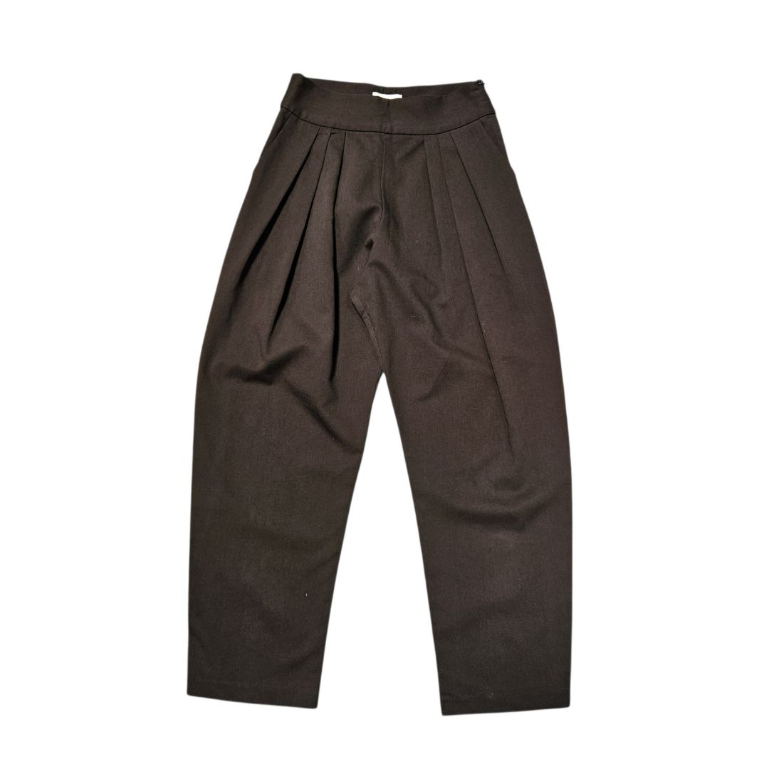 Second Summer Black Pleated Trousers