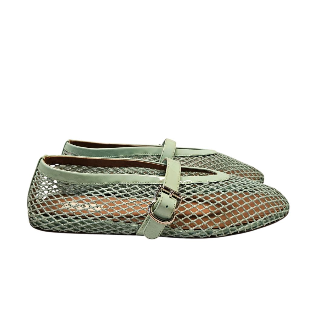 Alaïa Mint Green Mesh Ballerina, Size 38