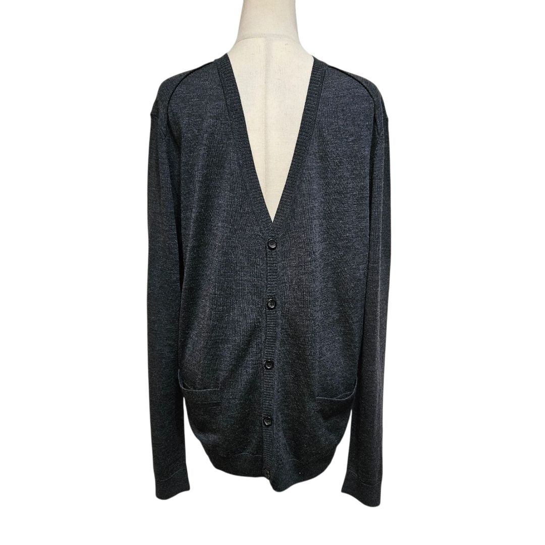 Lanvin x H&M Grey Button Down Mens Cardigan