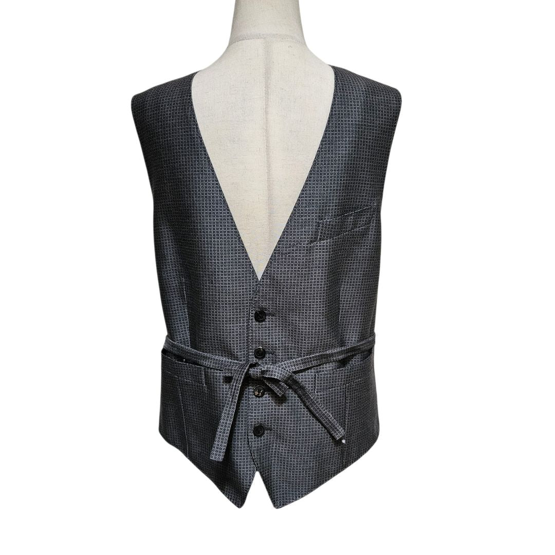 Dries Van Noten Grey Belted Vest Size 50