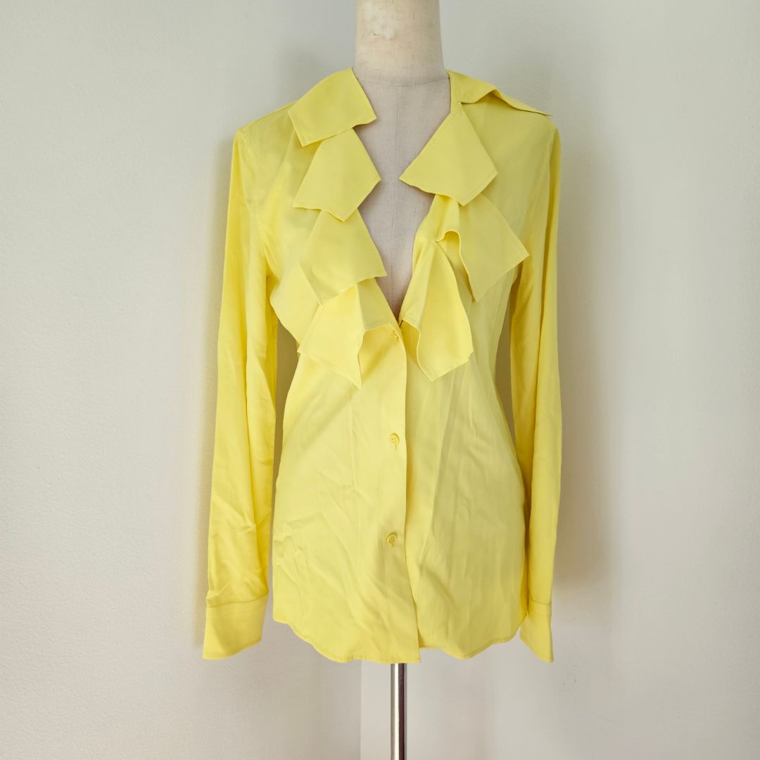 Bottega Veneta V-Neck blouse with ruffles