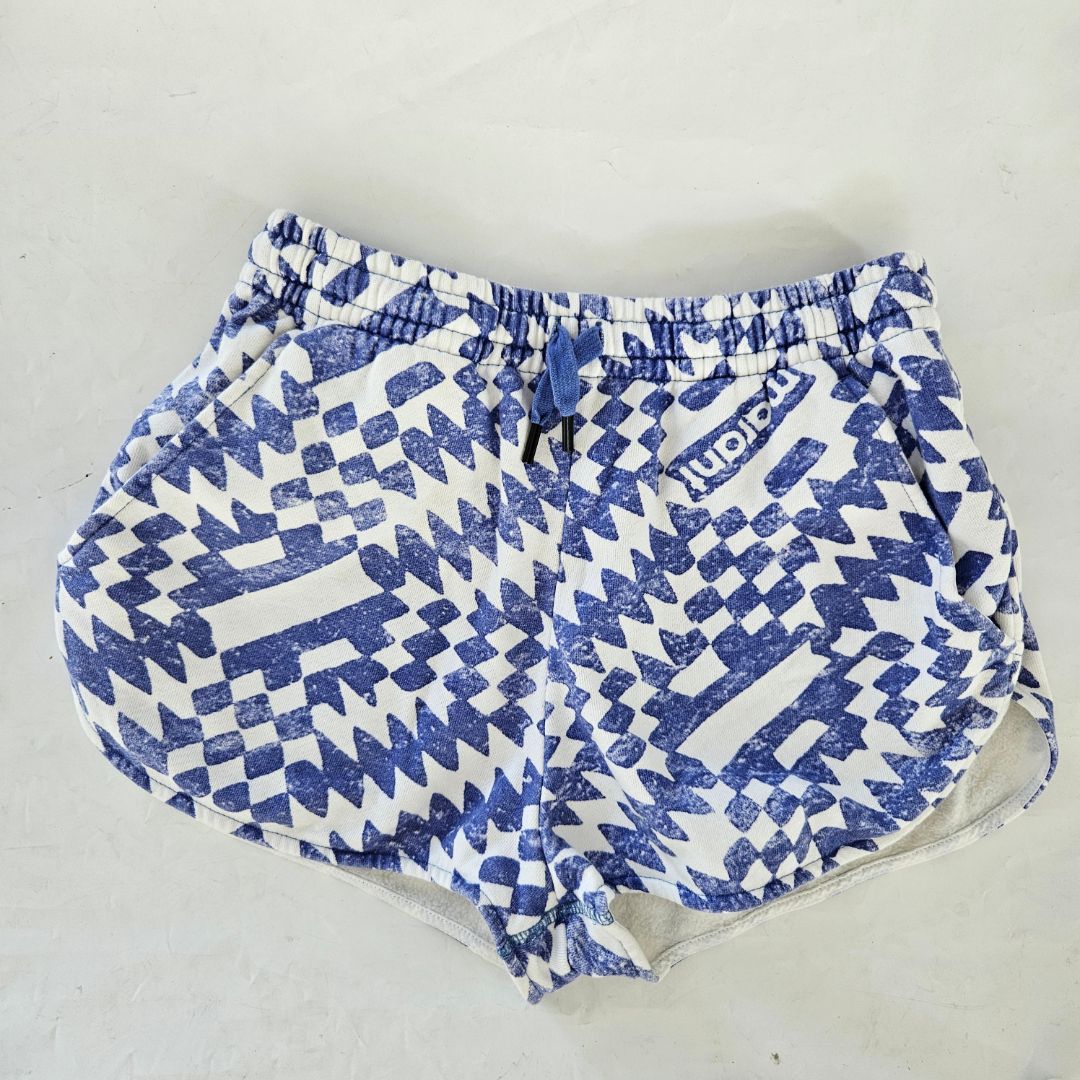 Isabel Marant Étoile White and Blue Mifikia Sweatshorts