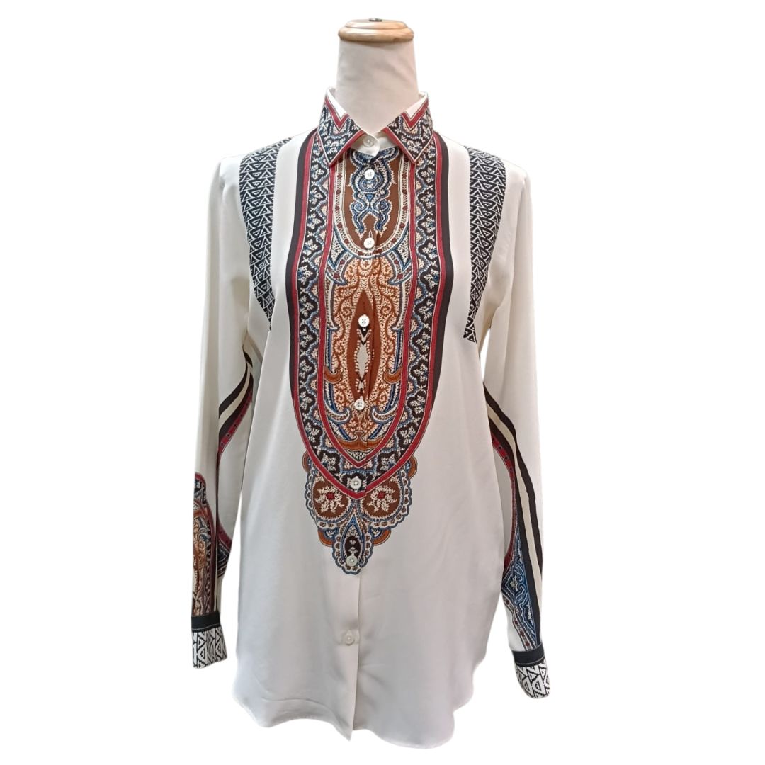Etro White/multicolor Printed Shirt