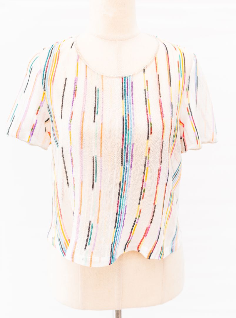 Missoni Mare White Striped Crop Top