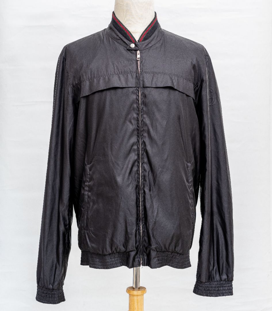 Gucci black zip up windbreaker
