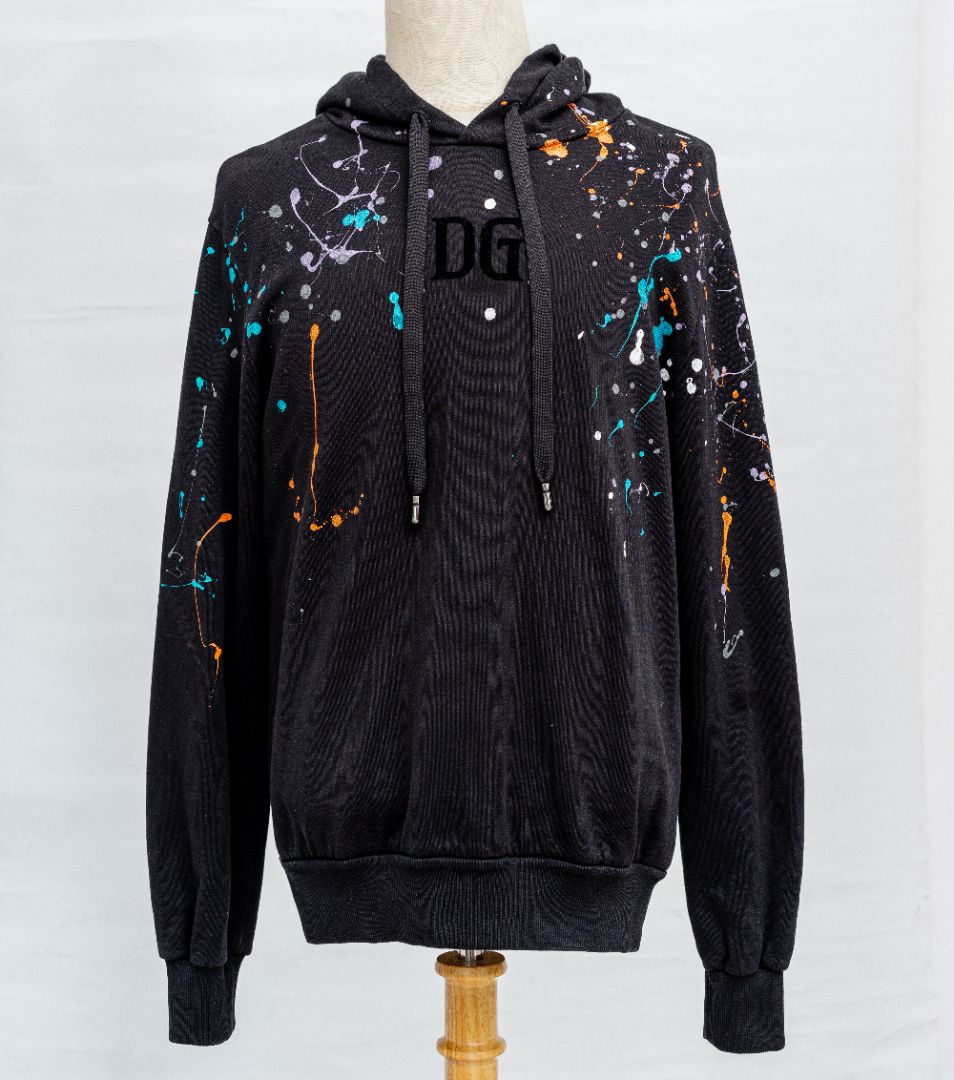 Dolce & Gabbana Colour Drip Jersey Hoodie