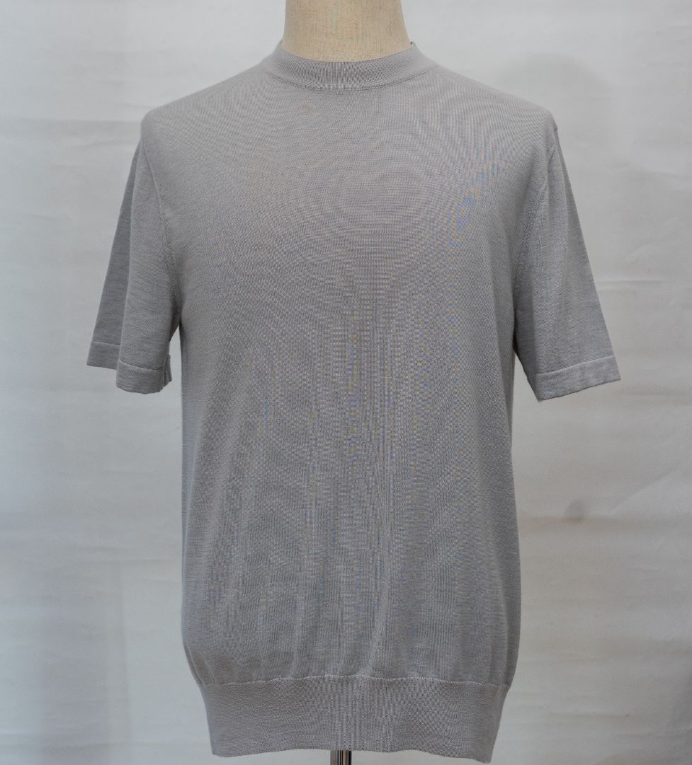 Loro Piana cashmere and silk short sleeve knit men’s top