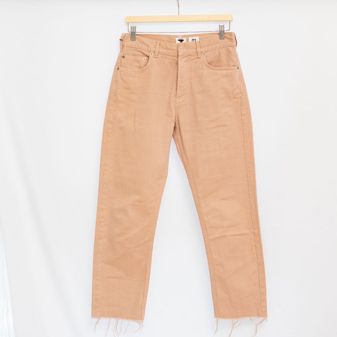 Christian Dior White Waist Pink Jeans