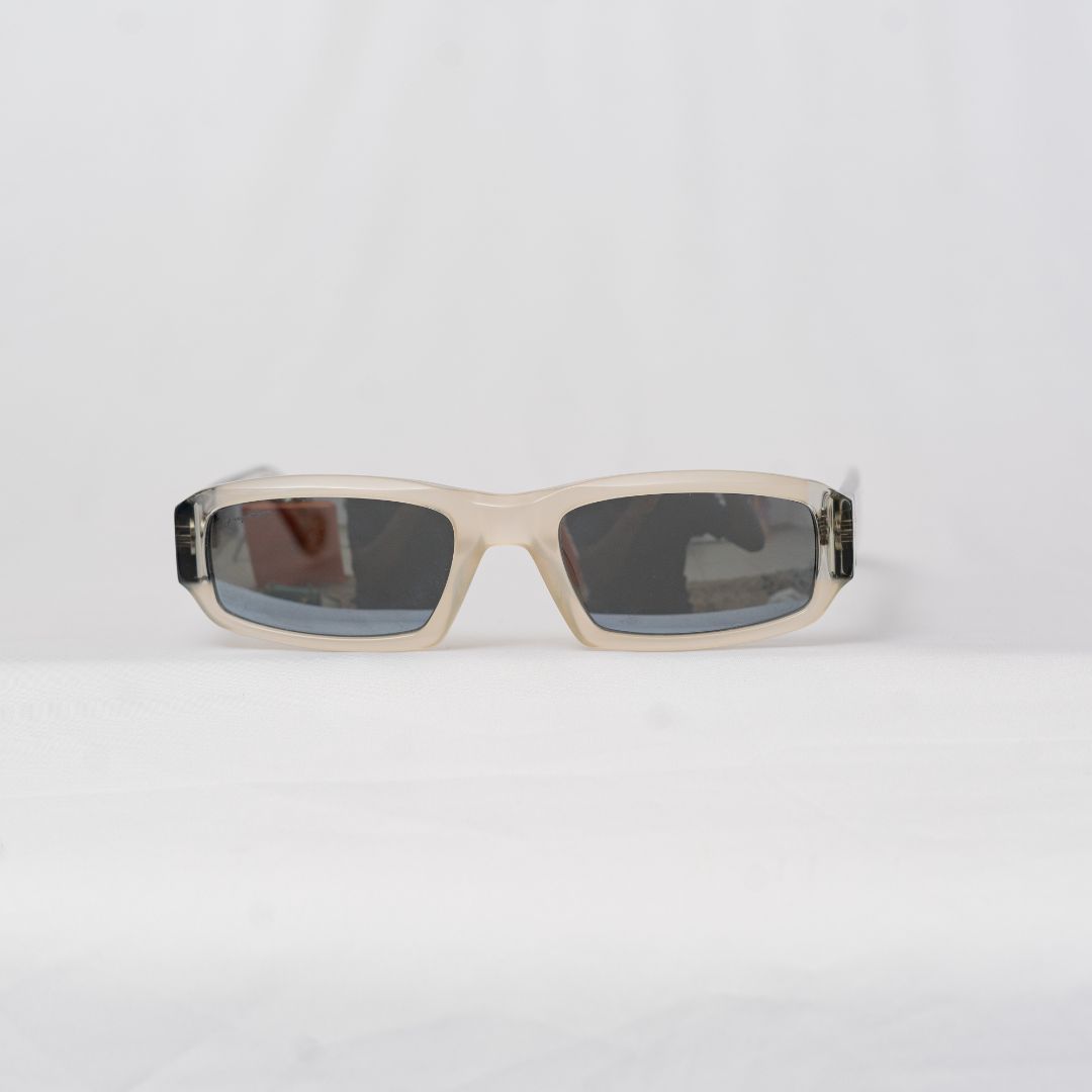 Jacquemus White Frame Sunglasses