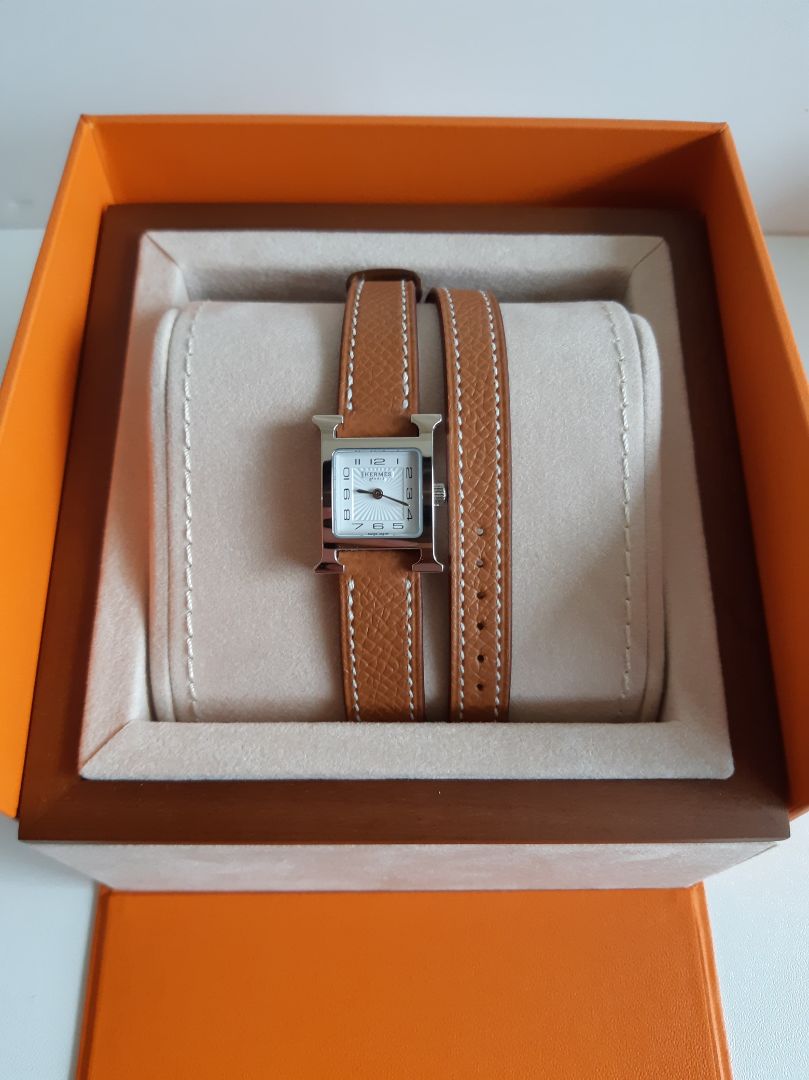 Hermès H Hour TPM Gold Epsom Double Tour