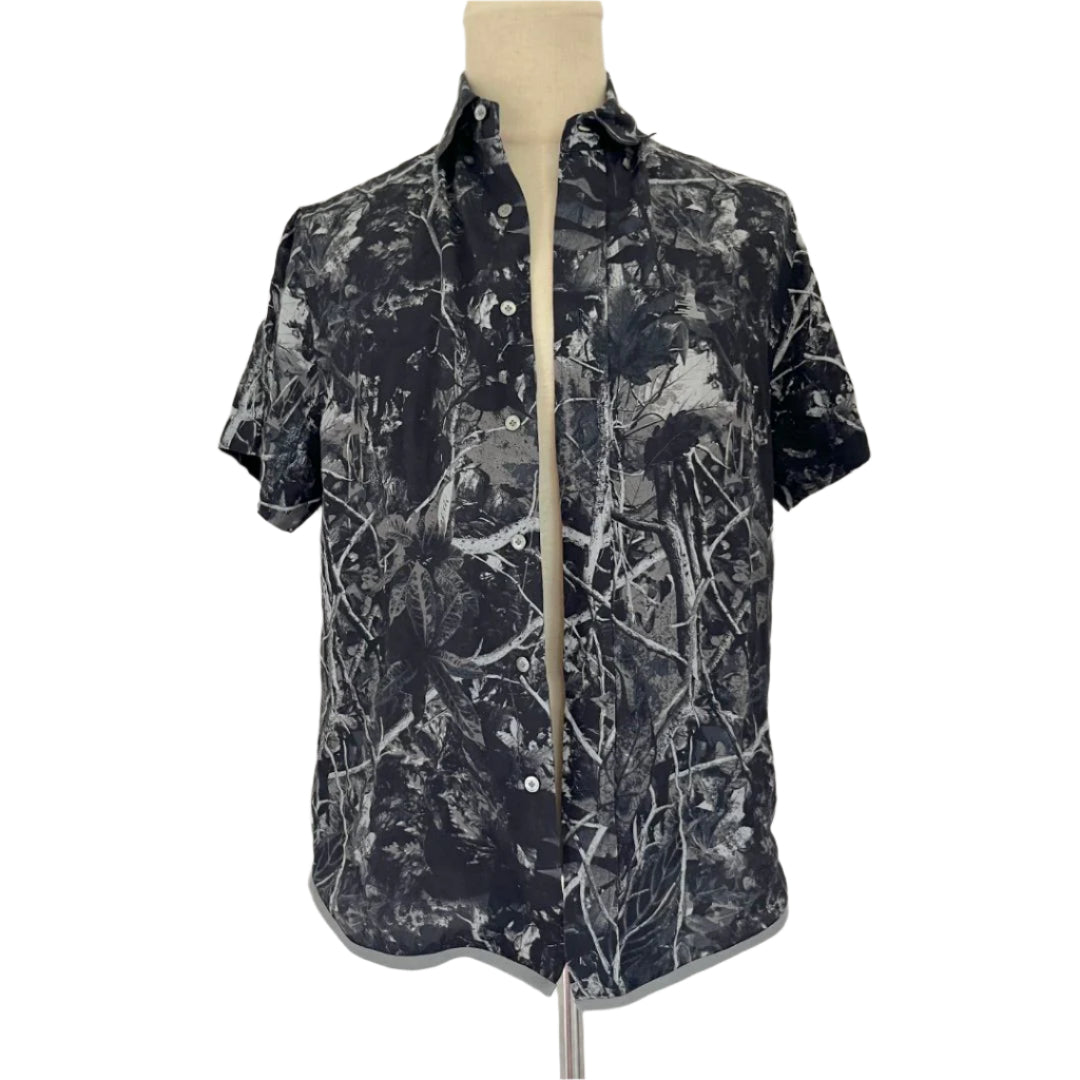 Lanvin Printed Button Up Mens Shirt