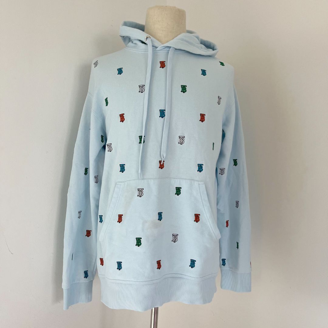 Burberry TB Monogram Embroidered Hoodie for Men
