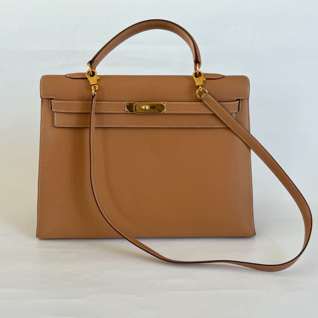 Hermès Sellier Kelly 35 Gold Bag