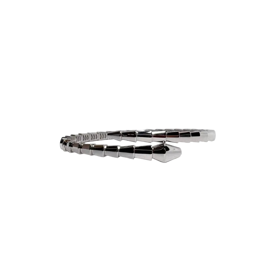 Bvlgari Serpenti Viper one-coil 18 kt white gold bracelet