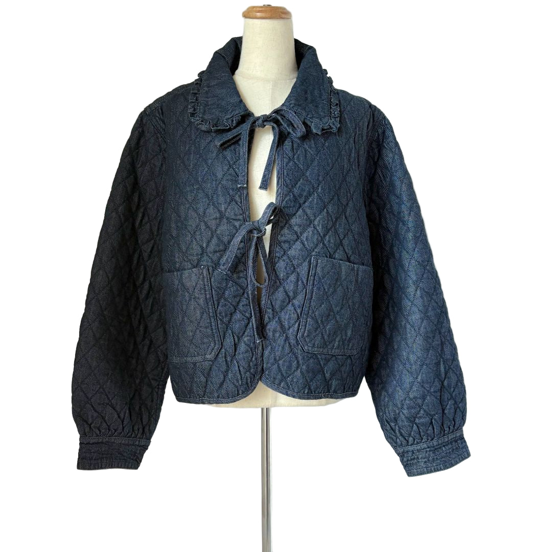 seventy + mochi denim cardigan top