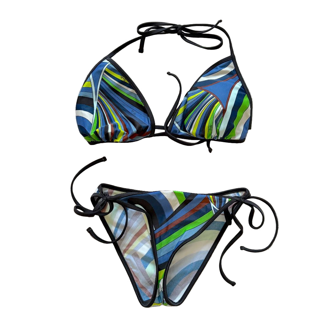Emilio Pucci Multicolor Printed Bikini