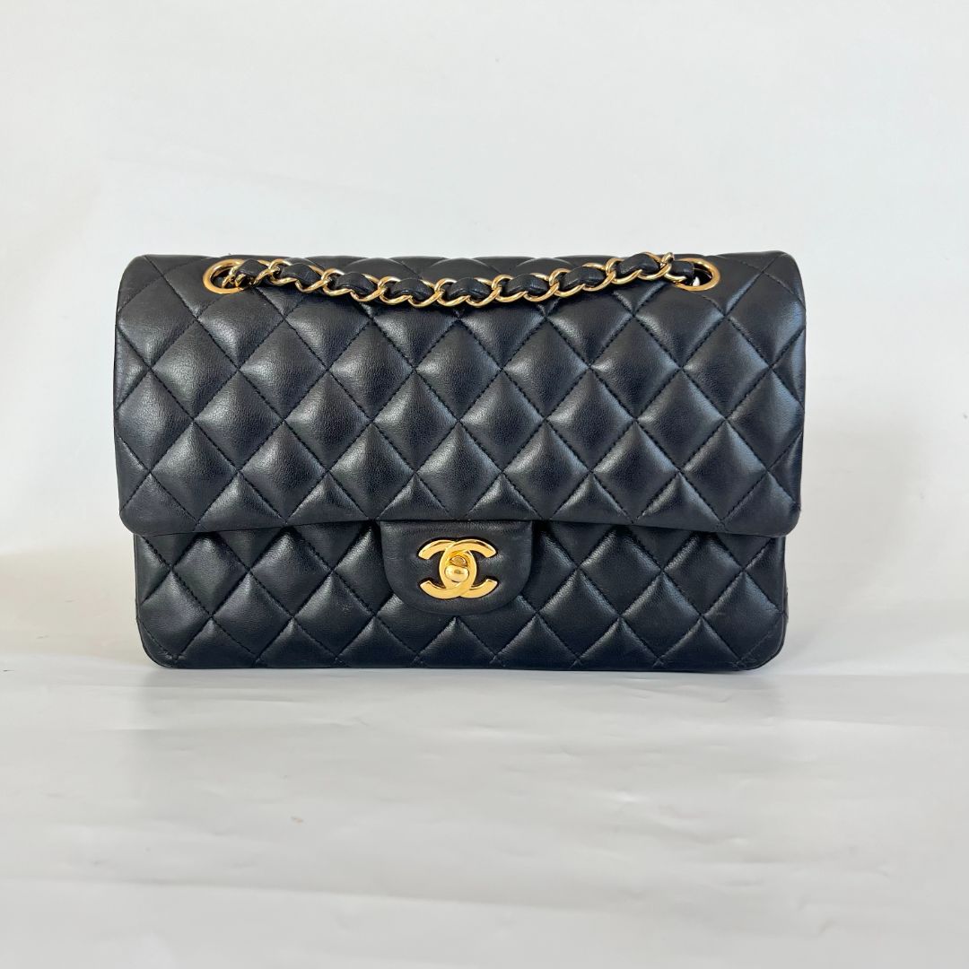 Chanel Medium Lambskin Double Flap Bag