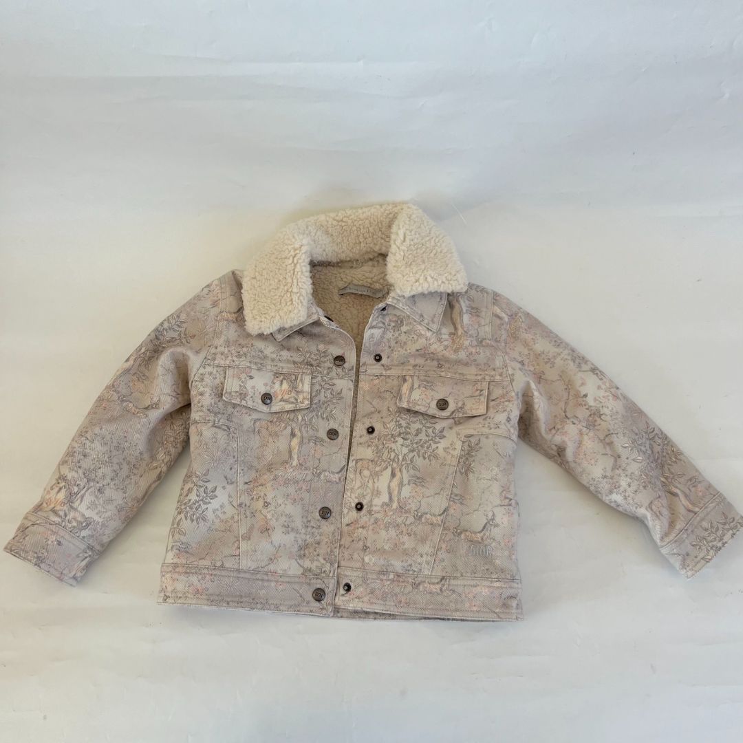 Dior Denim Printed Girls Jacket, 4 years