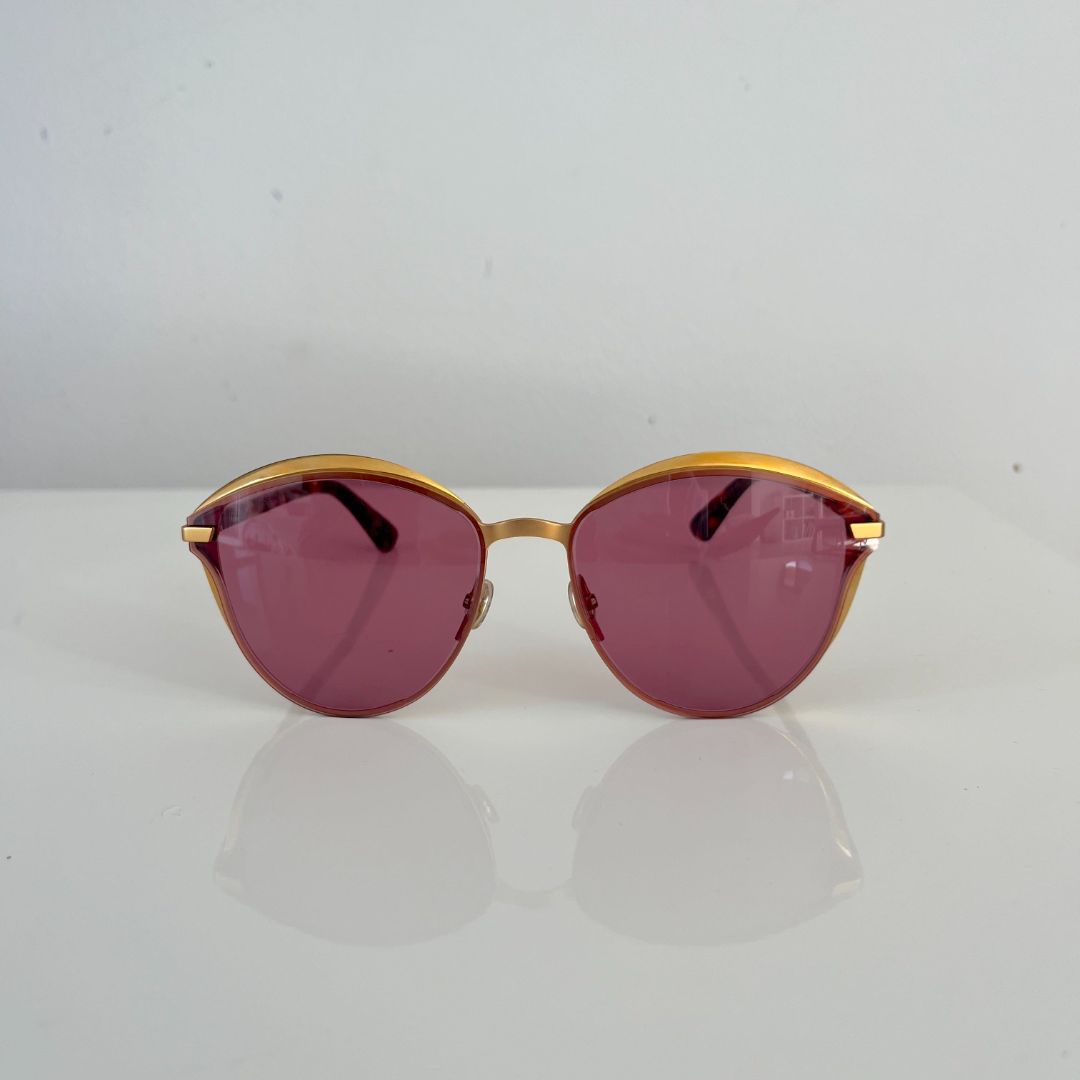 Christian DIOR Sunglasses Murmure Aozu1 Gold Brown Tortoise Limited Edition Sunglasses