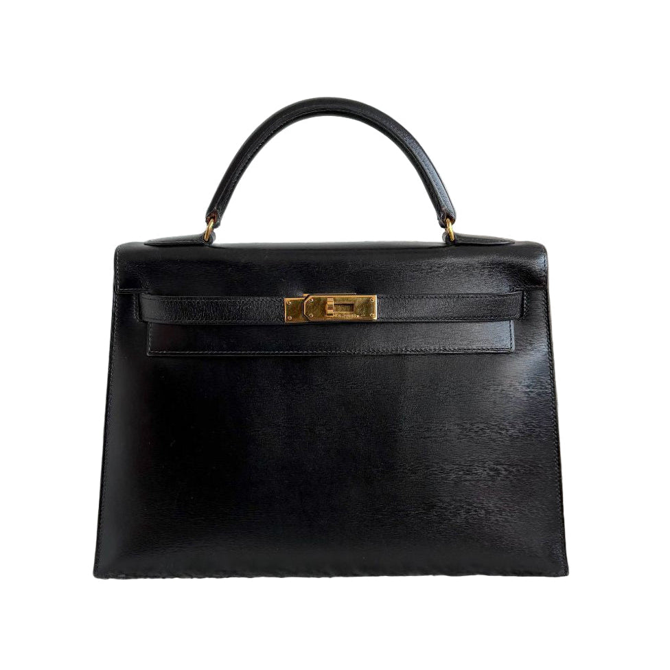 Hermès Black Box 32 Vintage 1991 Kelly with GHW
